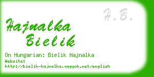 hajnalka bielik business card